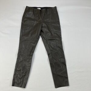 H&M Faux Leather Leggings Pants Elastic Waist Women's Size: US 14